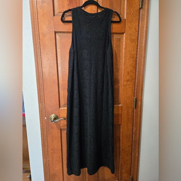 Maxy open stitch sleeveless scoop neck beach dress - Picture 5 of 6